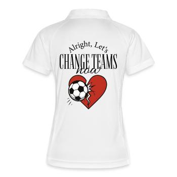 Résultat : un chagrin d’amour - Polo respirant Femme - blanc/marine - Dos