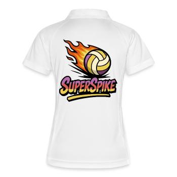SuperSpike | Fireball - Women's Polo breathable - white/navy - Back