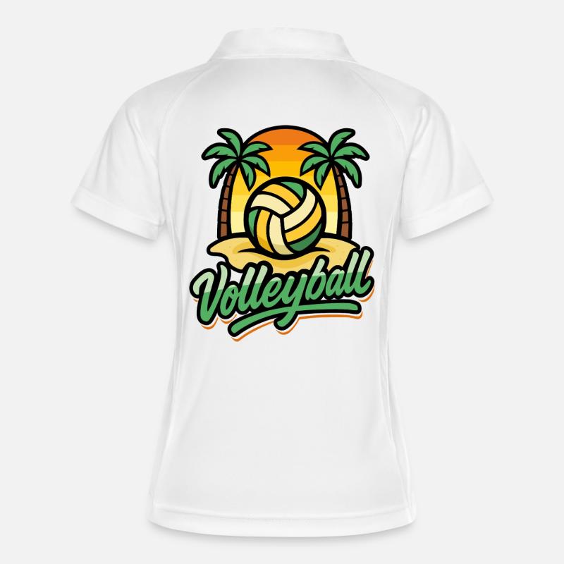 SuperSpike | Beach Volleyball - Women's Polo breathable - white/navy