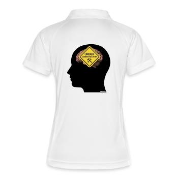 T-shirt cérébral Mindful Construction - Polo respirant Femme - blanc/marine - Dos