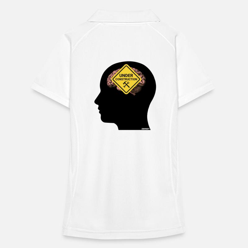 Mindful Construction Brain Tee Women's Polo breathable