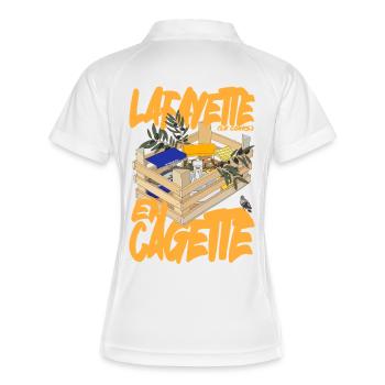 Cours Lafayette en Crate Toulon petiteToulon - Frauen Polo atmungsaktiv - Weiß/Navy - Hinten