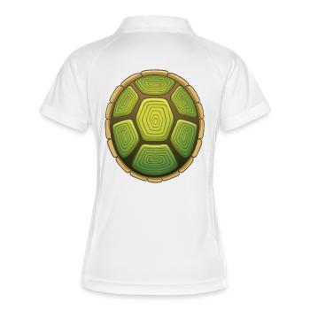 Je suis lent comme une tortue ! - Polo respirant Femme - blanc/marine - Dos