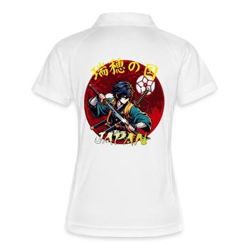 Samouraï Enfants - Polo respirant Femme - blanc/marine - Dos