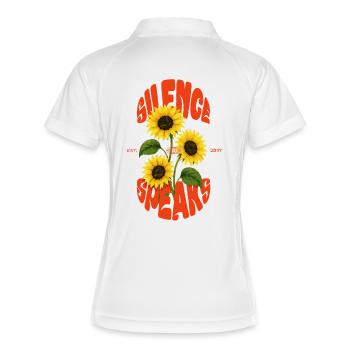 Le silence parle - Polo respirant Femme - blanc/marine - Dos