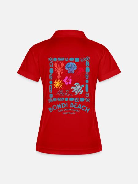 Bondi Beach Marine Souvenir - Women's Polo breathable - white/navy
