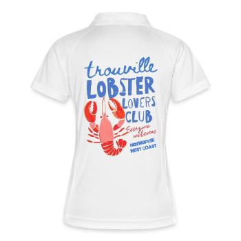 Trouville Lobster Lovers Club - Polo respirant Femme - blanc/marine - Dos
