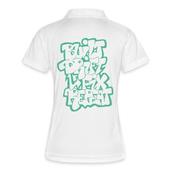 Built Drift Fix Repeat 04 - Women's Polo breathable - white/navy - Back