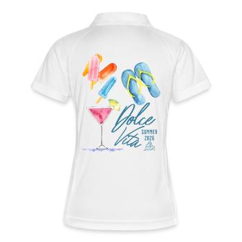 Dolce Vita Summer 2026 - Women's Polo breathable - white/navy - Back