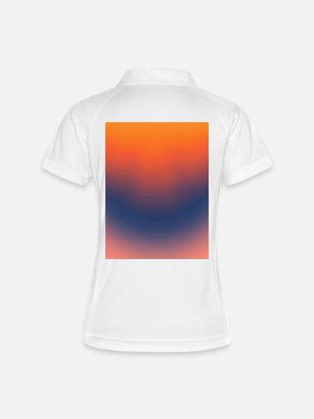 Midnight Ember Gradient - Women's Polo breathable - white/navy