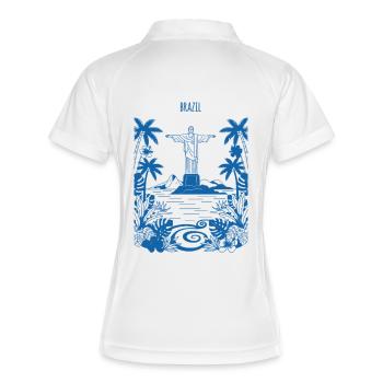 Christ Rio Tropical Island Blue - Women's Polo breathable - white/navy - Back