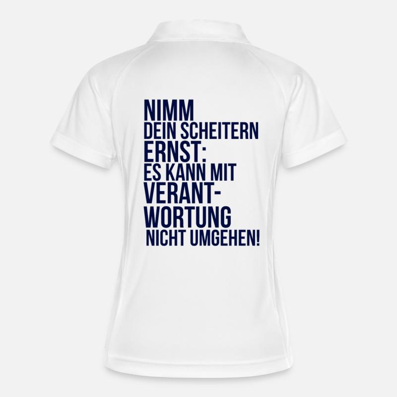 about going wild: Take your failure seriously - Women's Polo breathable - white/navy