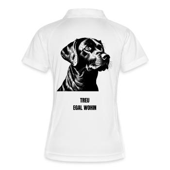NM Hoddie - Loyal où que ce soit - Polo respirant Femme - blanc/marine - Dos