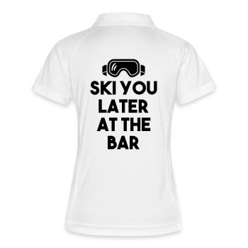 SKI YOU LATER AT THE BAR – Après Ski - Women's Polo breathable - white/navy - Back