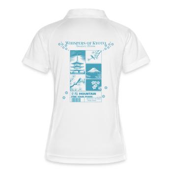 Kyoto Blossom Time Timeless Bloom - Women's Polo breathable - white/navy - Back