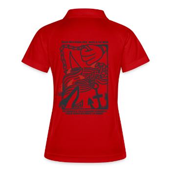 Combat and Divine Protection - Women's Polo breathable - white/navy - Back