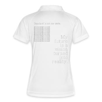 Ma réalité future - Polo respirant Femme - blanc/marine - Dos