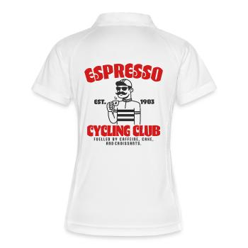 Club de cyclisme Espresso - Polo respirant Femme - blanc/marine - Dos