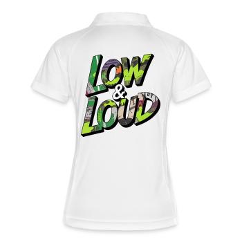 Low & Loud Street Car Tuning Style - Women's Polo breathable - white/navy - Back