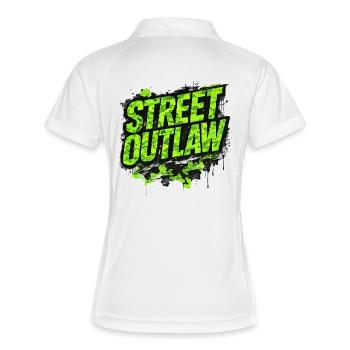 Street Outlaw Camo Tuning Gift for Car Fans - Women's Polo breathable - white/navy - Back