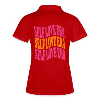 Self Love Era Hoodie – Self Care Statement Shirt - Women's Polo breathable - white/navy - Back