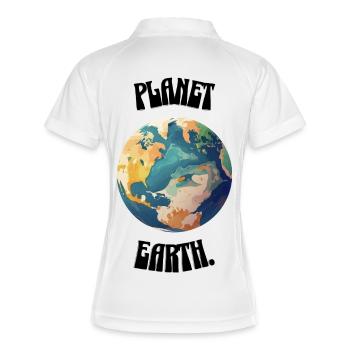 Planet Earth. - Women's Polo breathable - white/navy - Back