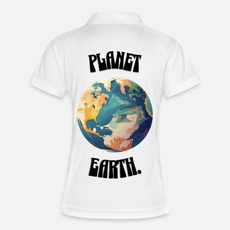Planet Earth. - Women's Polo breathable - white/navy