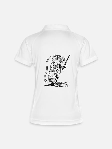 Whisker Knight - Women's Polo breathable - white/navy