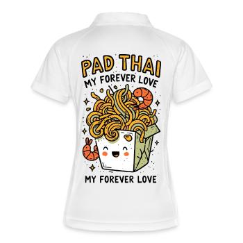 Pad Thai Lucky Noodles Box - Women's Polo breathable - white/navy - Back