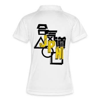 Massive Aikido Japan/JPN Streetwear Distressed DZN - Women's Polo breathable - white/navy - Back