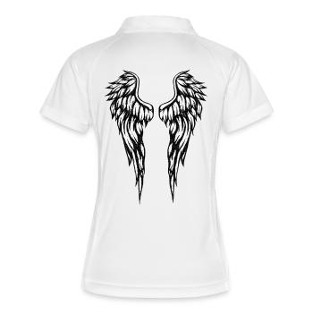 Comic Angel - Women's Polo breathable - white/navy - Back