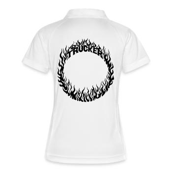Anneau de feu Trucker détaillé - Couleur changeable - Polo respirant Femme - blanc/marine - Dos