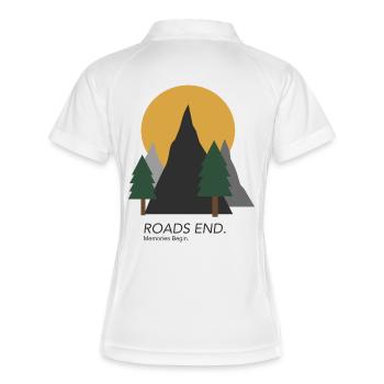 Fin des routes - Polo respirant Femme - blanc/marine - Dos