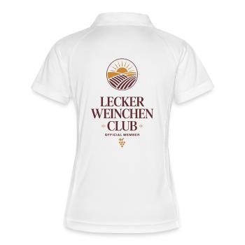 Wine Delicious Wine Club Amateurs de vin Vin rouge - Polo respirant Femme - blanc/marine - Dos