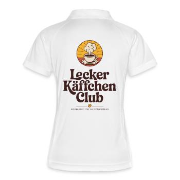 Coffee Delicious Coffee Club Espresso Cafe Barista - Women's Polo breathable - white/navy - Back