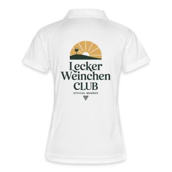 Wine Delicious Wine Club Amateurs de vin Vin rouge - Polo respirant Femme - blanc/marine - Dos