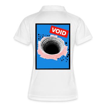 void - Women's Polo breathable - white/navy - Back