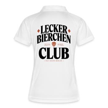 Lecker Bierchen Club Bier Spruch JGA Malle Bier - Women's Polo breathable - white/navy - Back