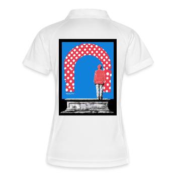 Reality - Women's Polo breathable - white/navy - Back