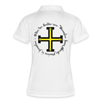 Ordre Teutonique - Polo respirant Femme - blanc/marine - Dos