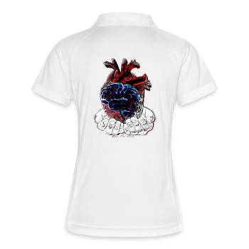 SWEDEN - Women's Polo breathable - white/navy - Back