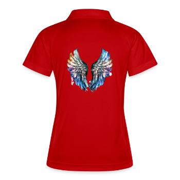 Angel s wings - Polo respirant Femme - blanc/marine - Dos