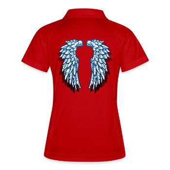 Ailes d’ange - Polo respirant Femme - blanc/marine - Dos
