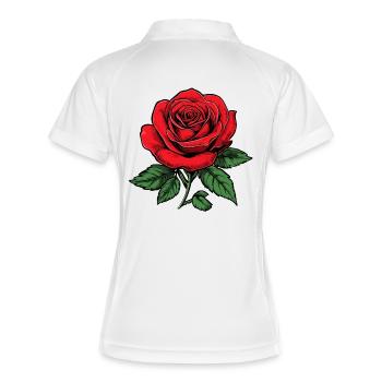 Rose - Polo respirant Femme - blanc/marine - Dos