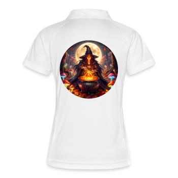 Moonlit Witch's Cauldron - Women's Polo breathable - white/navy - Back