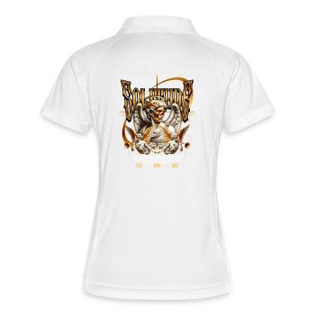 Crâne de l’Ange d’Or de la Solitude - Polo respirant Femme - blanc/marine - Dos