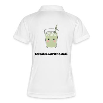 Matcha de soutien émotionnel doux - Polo respirant Femme - blanc/marine - Dos