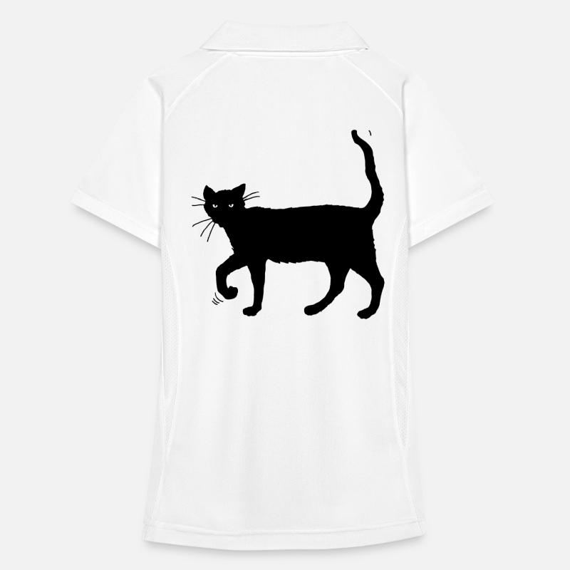 Black cat Women's Polo breathable