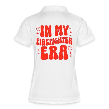 Firefighter Era Fire Brigade Volunteer Training - Women's Polo breathable - white/navy - Back