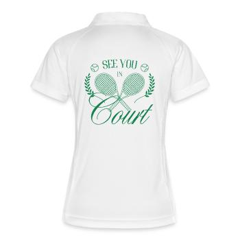 On se voit au Club de Tennis Court - Polo respirant Femme - blanc/marine - Dos
